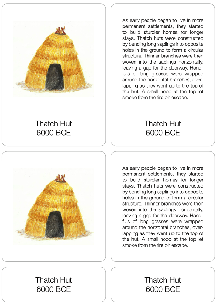 Stages of Progression of Civilization Nomenclature Cards (6-9)