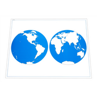 Unlabeled Control Chart for Map of the World (Premium Quality)