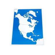 Unlabeled Control Chart for Map of North America (Premium Quality)