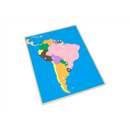 Puzzle Map of South America with Labeled & Unlabeled Control Charts (Premium Quality)