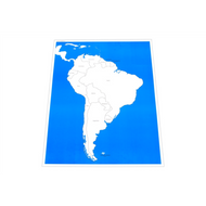 Labeled Control Chart for Map of South America (Premium Quality)