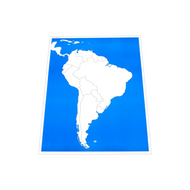 Unlabeled Control Chart for Map of South America (Premium Quality)