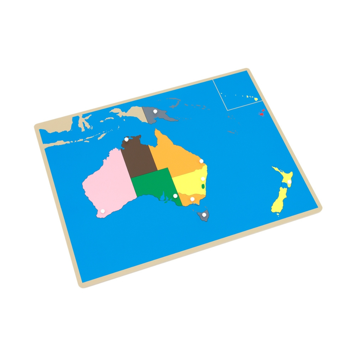 Puzzle Map of Australia with Labeled & Unlabeled Control Charts (Premium Quality)