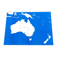 Unlabeled Control Chart for Map of Australia (Premium Quality)