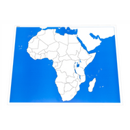 Unlabeled Control Chart for Map of Africa (Premium Quality)