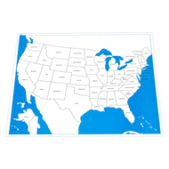 Labeled Control Chart for Map of USA (Premium Quality)