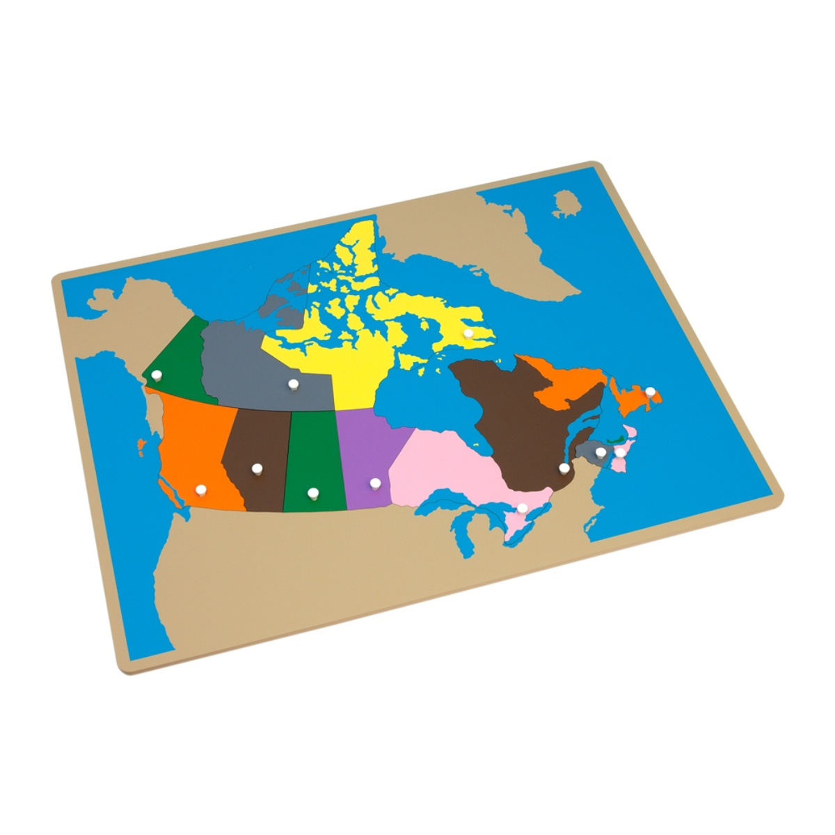 Puzzle Map of Canada with Labeled & Unlabeled Control Charts (Premium Quality)