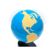 Sandpaper Globe of Land & Water (Premium Quality)