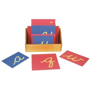 Lowercase Sandpaper Letters: Cursive (Premium Quality)