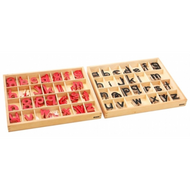 Small Movable Alphabet: Print - Black and Red (Premium Quality)