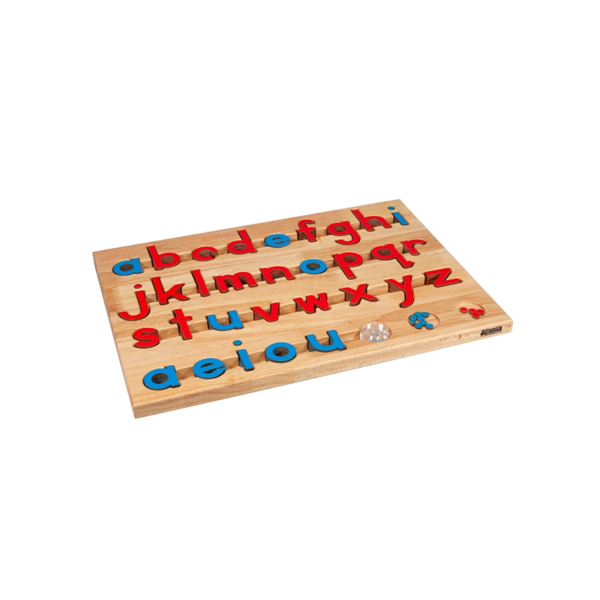 Small Movable Alphabet: Print - Blue and Red - Configured Box (Premium Quality)