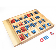 Small Movable Alphabet: Lowercase - Blue and Red (Premium Quality)