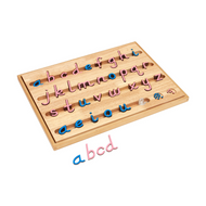 Small Movable Alphabet: D'Nealian - Pink and Blue - Configured Box (Premium Quality)