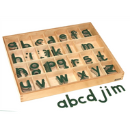Small Movable Alphabets: Green - Print (Premium Quality)
