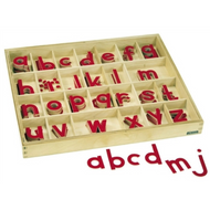 Small Movable Alphabets: Red - Print (Premium Quality)