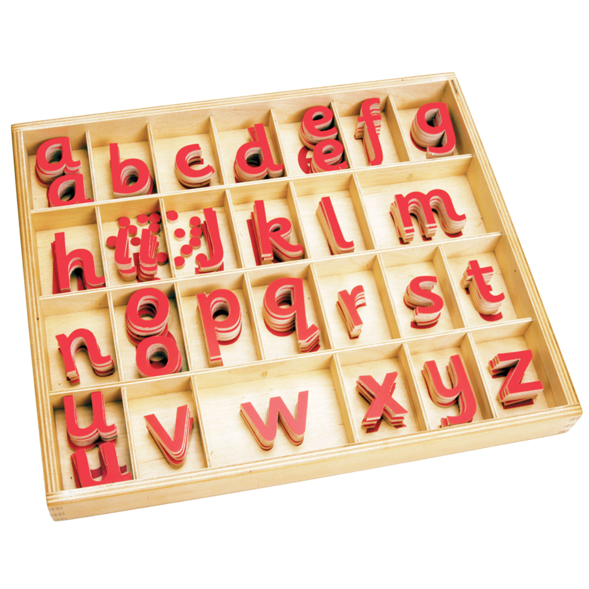 Small Movable Alphabet: Sassoon - Red