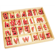 Small Movable Alphabet: Sassoon - Red