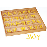 Small Movable Alphabet: Print - Yellow (Premium Quality)