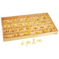Small Movable Alphabets: Cursive - Yellow (Premium Quality)
