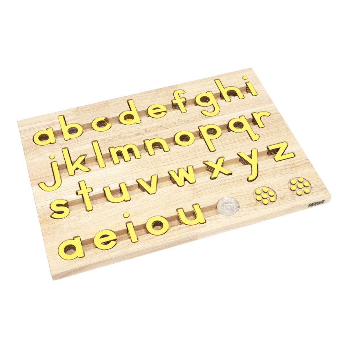 Small Movable Alphabet: Print - Yellow - Configured Box (Premium Quality)