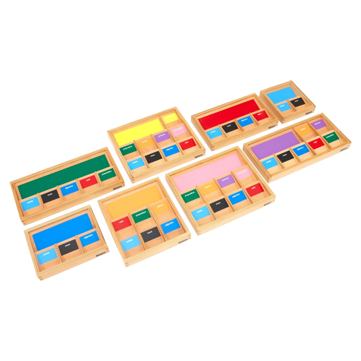 Alison's Box Grammar Boxes (Premium Quality) – Alison's Montessori Asia