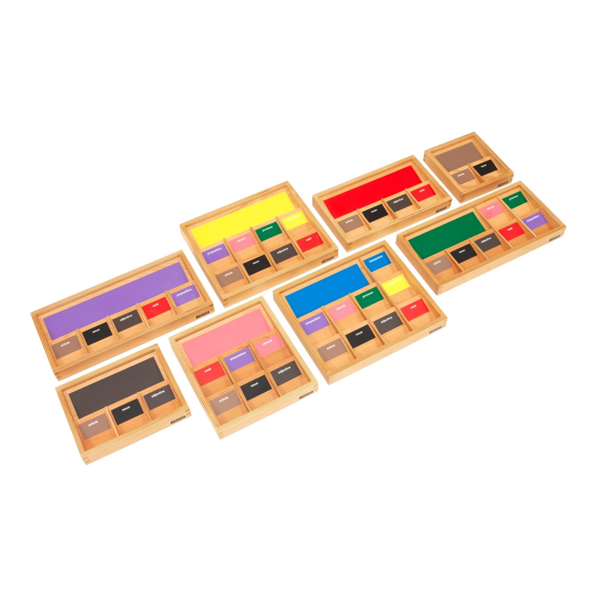 Grammar Boxes (Traditional Colors) (Premium Quality)
