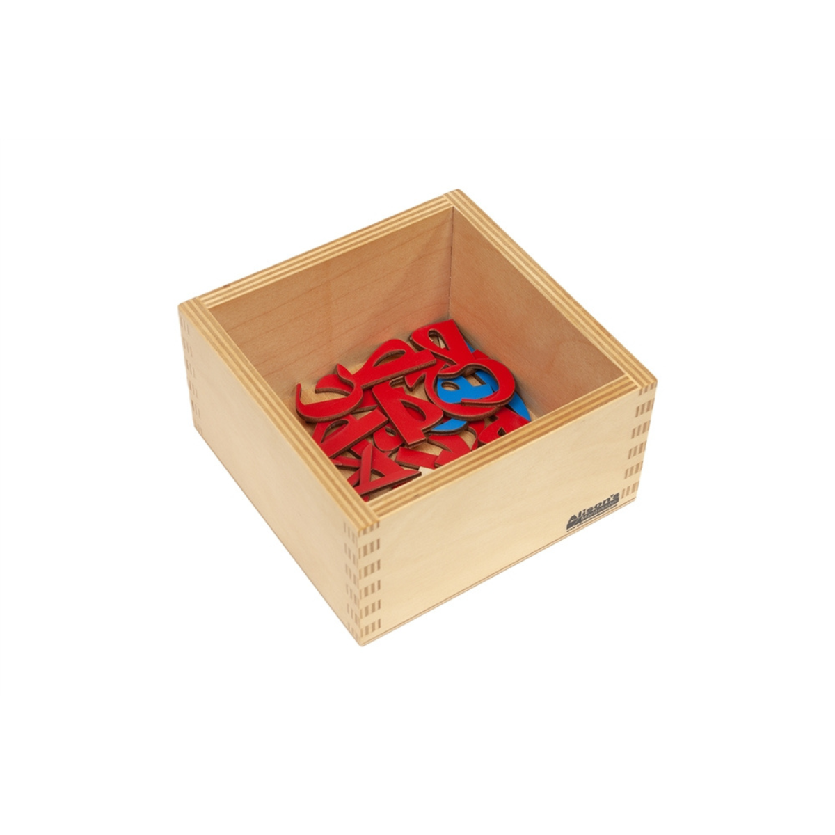 Arabic Movable letters (5 white lid wooden boxes)