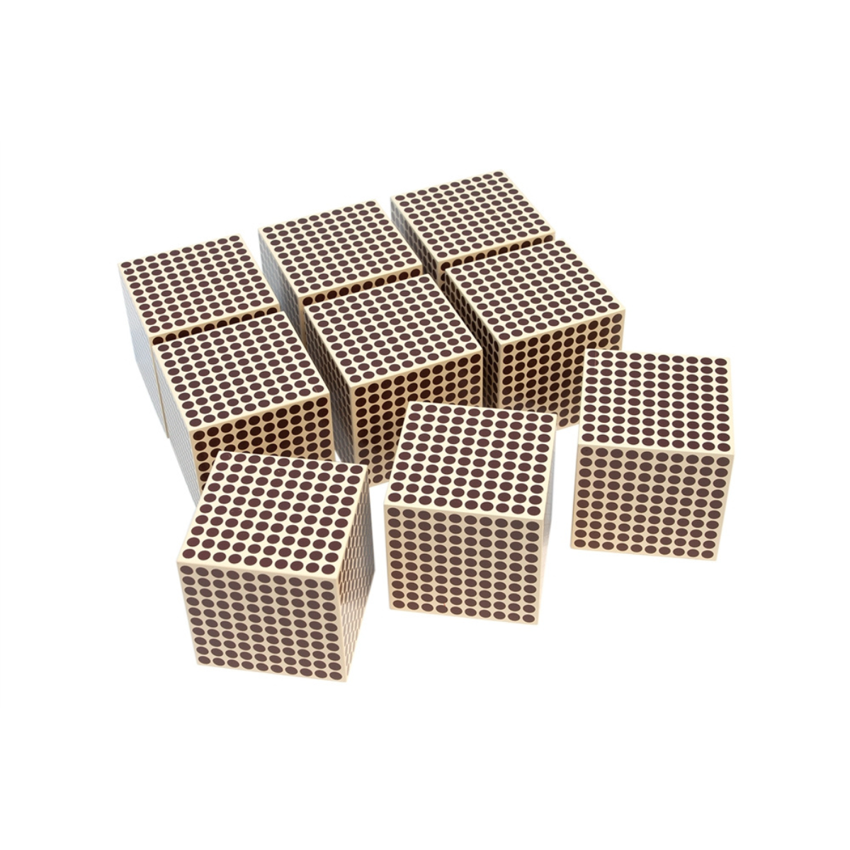 Nine Wooden Thousand Cubes (Premium Quality)