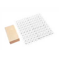 Arabic Hundred Board Tiles with Control Chart (Premium Quality)