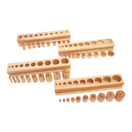 Knobbed Cylinder Blocks (Set of 4) (Made in Thailand)