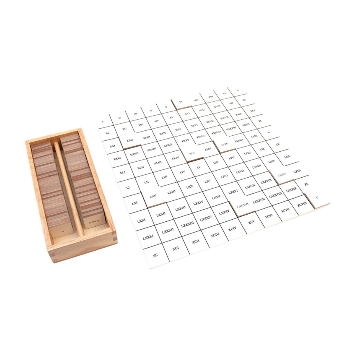 Roman Hundred Board Tiles with Control Chart