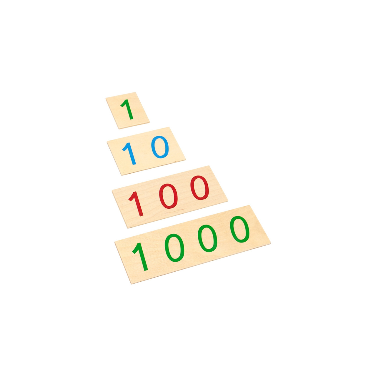 Large Wooden Number Cards 1-1000 (Premium Quality)