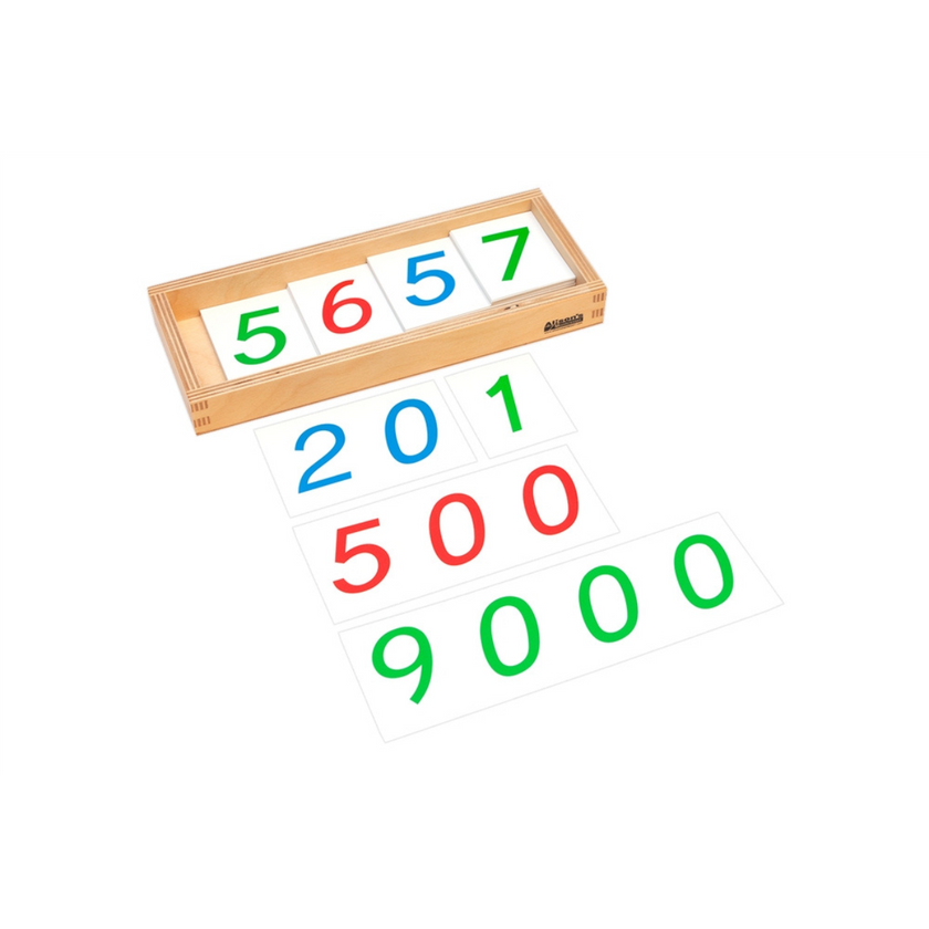 Large Plastic Number Cards (1-9000) w/ Box (Premium Quality)