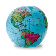 Inflatable World Globe