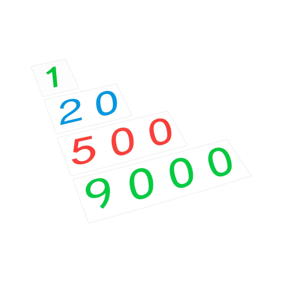 Large Plastic Number Cards (1-9000) w/ Box (Premium Quality)
