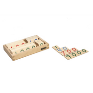 Small Wooden Number Cards (1-9000) (Premium Quality)
