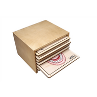 Square Cabinet for Six Science or Geography Puzzles
