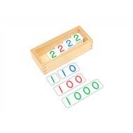 Small Plastic Number Cards (1-3000) w/ Box (Premium Quality)