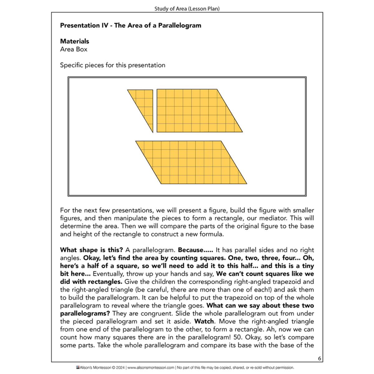 Yellow Triangles for Area (Premium Quality)