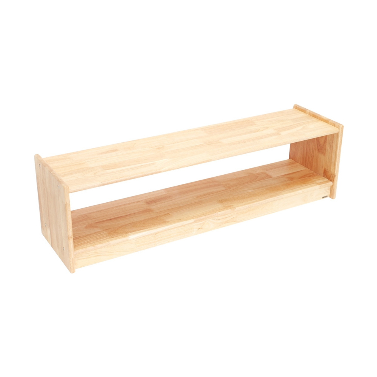 Two Tier Shelf 13" High - Rubberwood