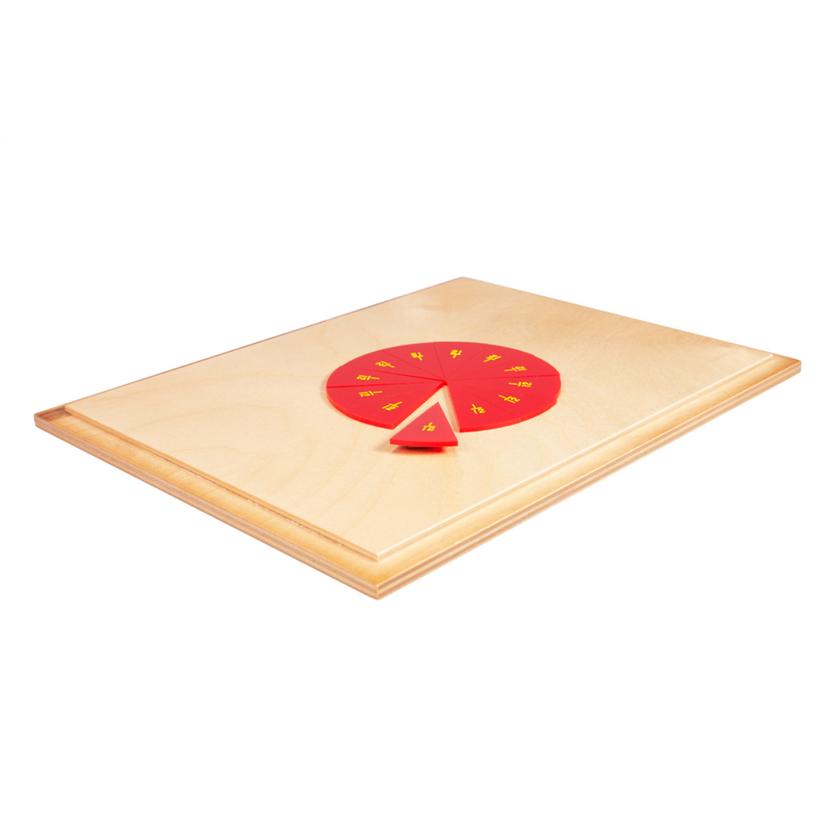 Labeled Fraction circles (12-24) without Box (Premium Quality)