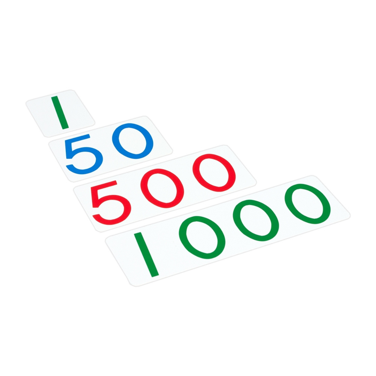 Large Plastic Number Cards (1-1000) w/ Box (Premium Quality)