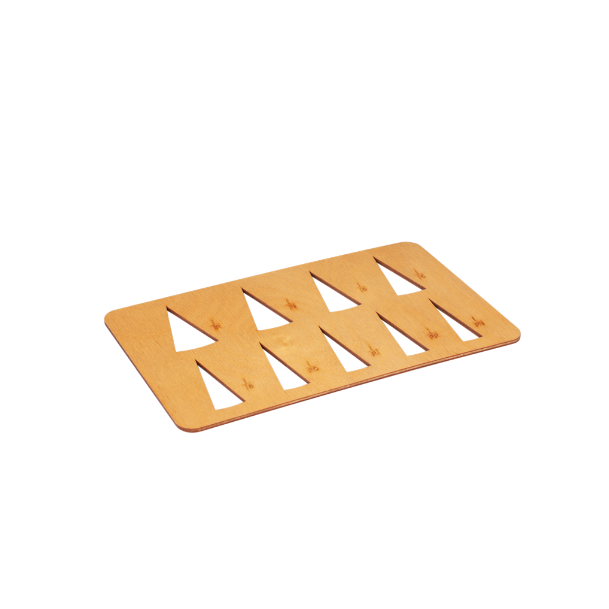 Wooden Template for Cut-Out Labeled Fraction Circles (Premium Quality)