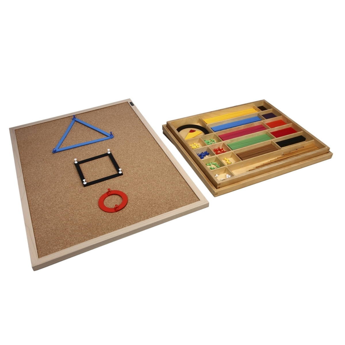 Geometric Stick Material and Cork Board (Premium Quality)