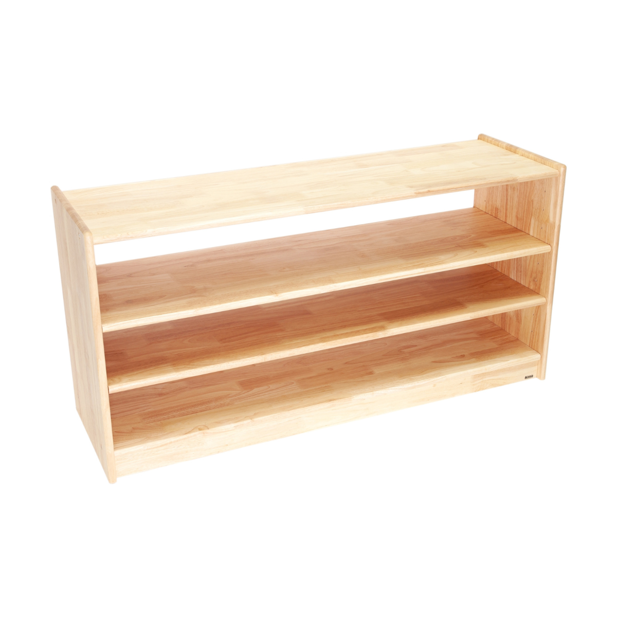 Three Tier Adjustable Shelf 24" High - Rubberwood