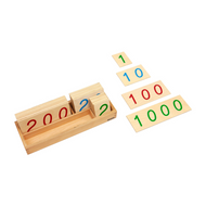 Large Wooden Number Cards 1-1000 (Premium Quality)