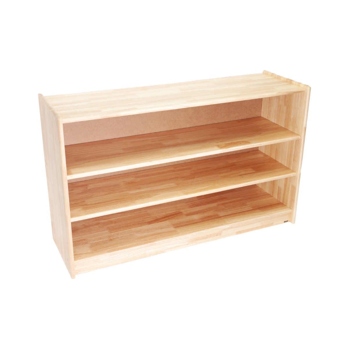 Medium Rubberwood Adjustable Shelf with Back
