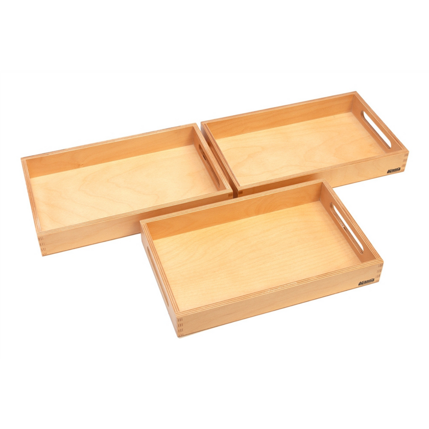 Three Wooden Trays (Premium Quality)