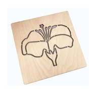 Parts of a Flower Puzzle Template