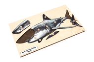 A Great White Shark Puzzle with Nomenclature Cards (3-6) (Printed)
